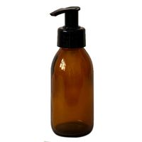 Monstera Amber Bottle with Black Pump - 100ml